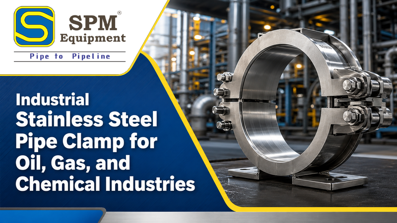 Industrial Stainless Steel Pipe Clamp for Oil, Gas, and Chemical Industries