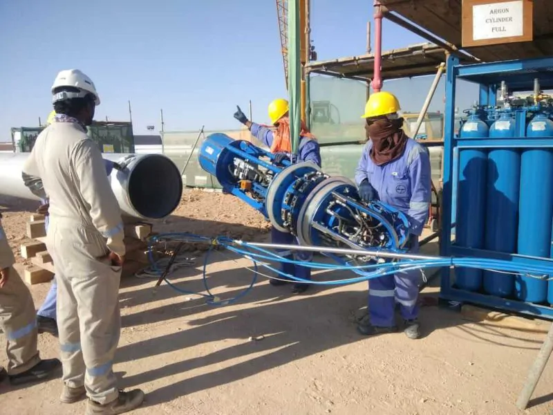 Pneumatic Clamp With Purging Arrangement Self Pneumatic Clamp with Gas Purging System for Stainless Steel Pipeline — SPM Equipments India