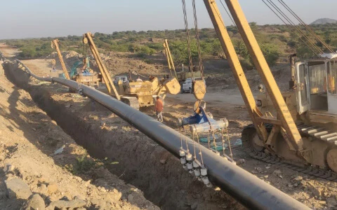 Pipe Lowering Cradle - Field Photo