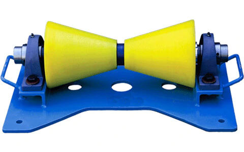 Polyurethane Coated Cone Type Pipe Roller for Pipeline Construction — SPM Equipments India