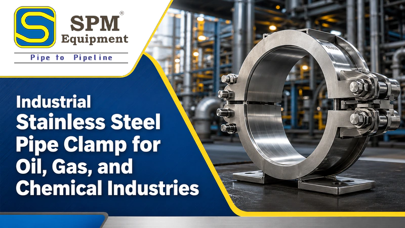 Industrial Stainless Steel Pipe Clamp for Oil, Gas, and Chemical Industries